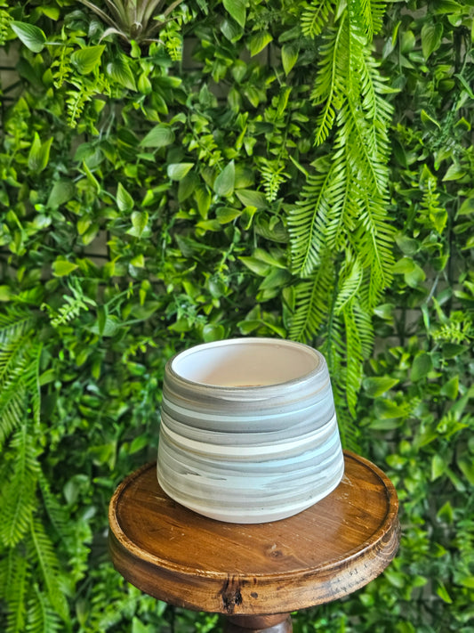 Round Ceramic Double Wick Candle