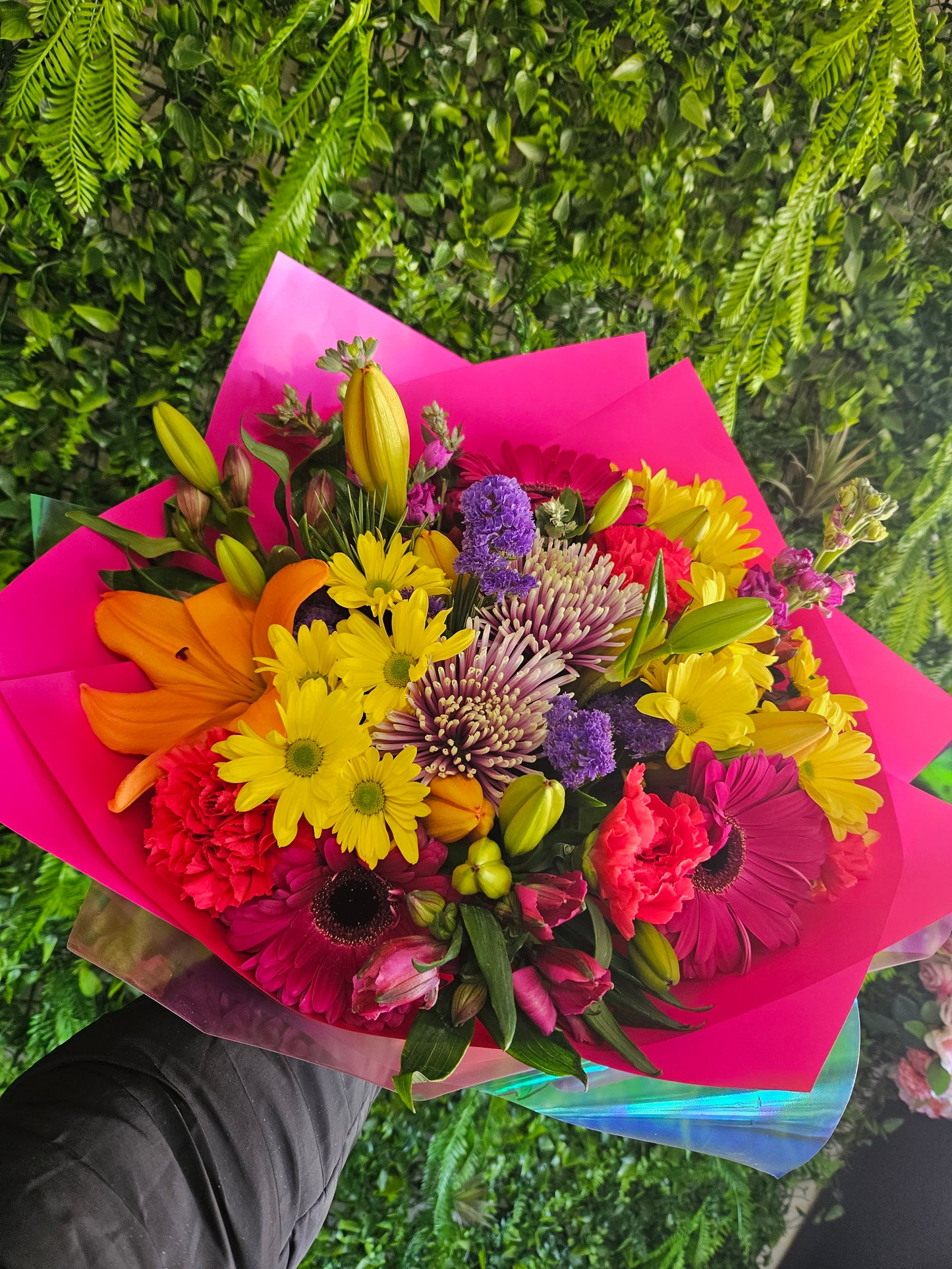 Large bright bouquet