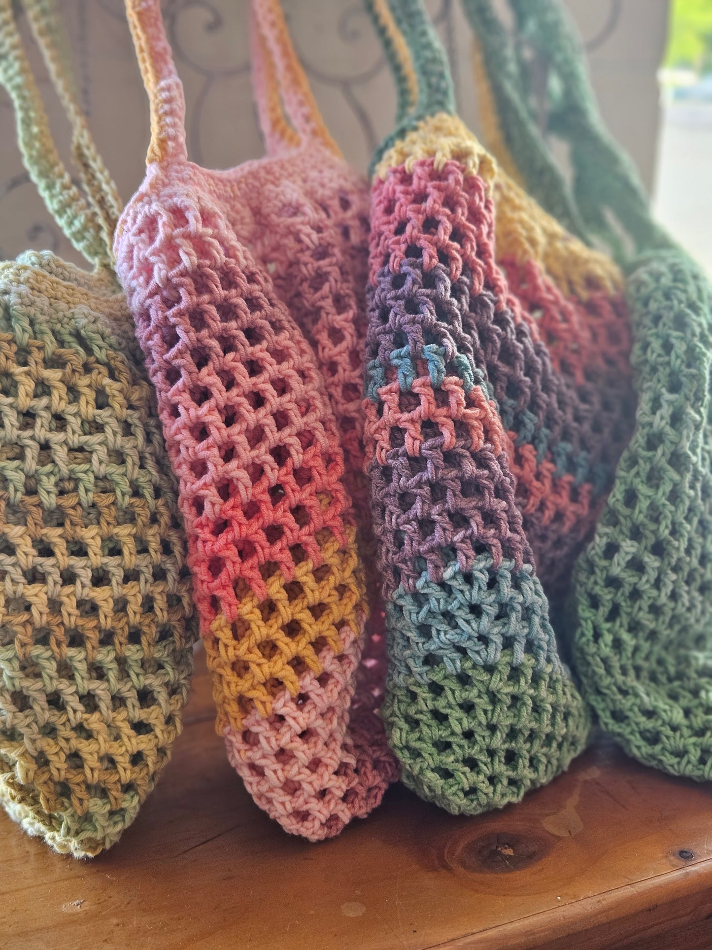 Cotton Crochet Shopping Bags