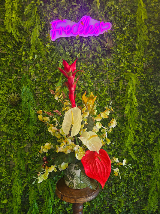 Monstera Potted Silk Arrangement